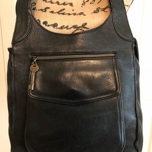 Fossil Black Leather Handbag